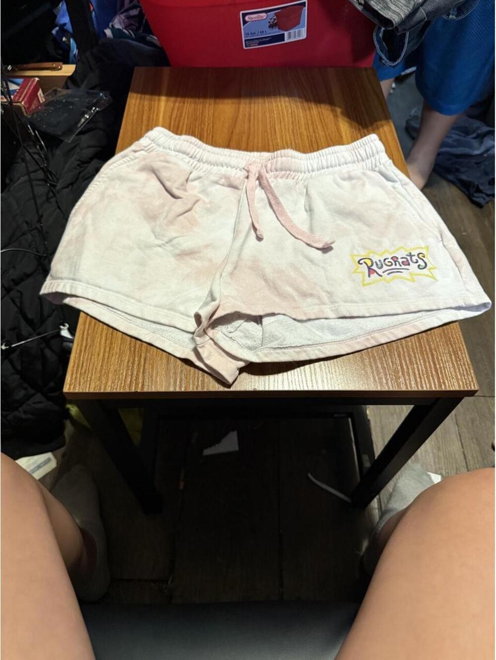 Nickelodeon Kid's Pink and Cream Shorts